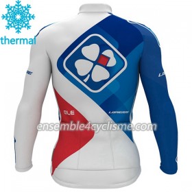 Maillot Cyclisme 2017 FDJ Hiver Thermal Fleece N001